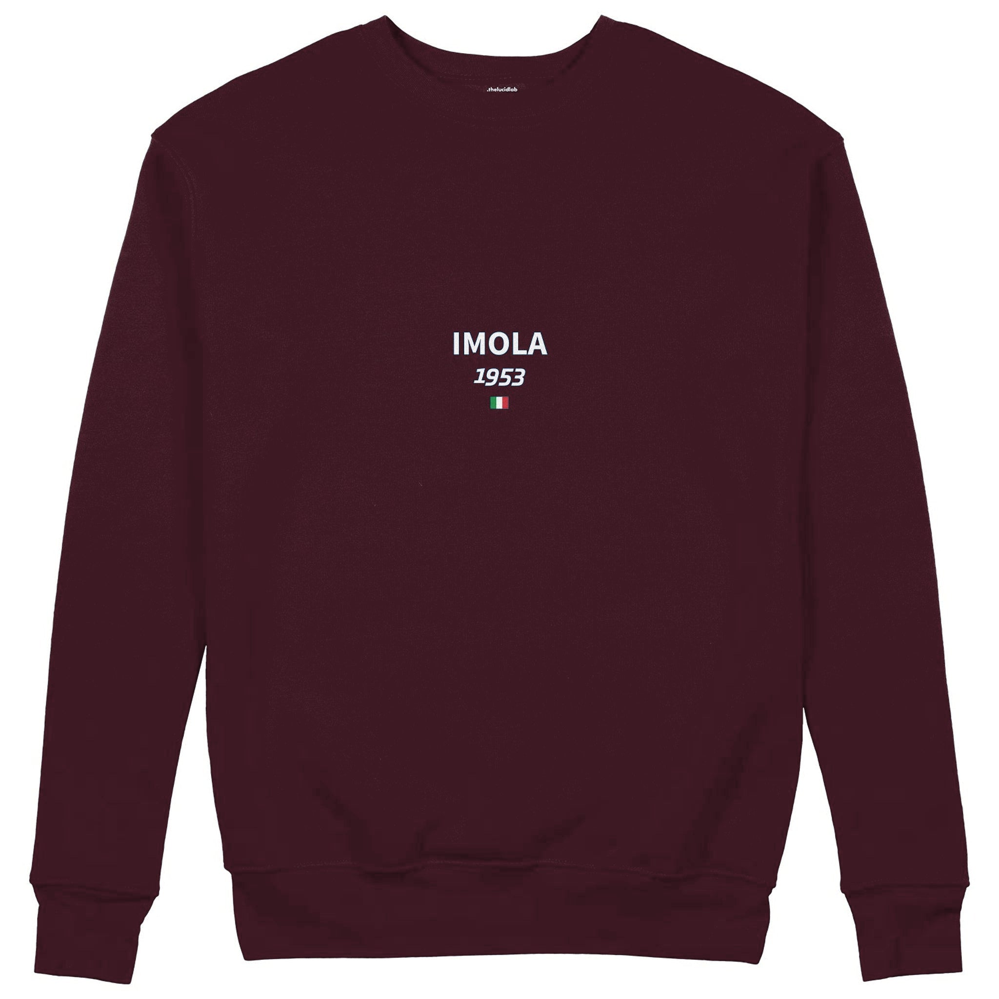 Imola Circuit Artwork Sweatshirt — Bordo — Görsel 2