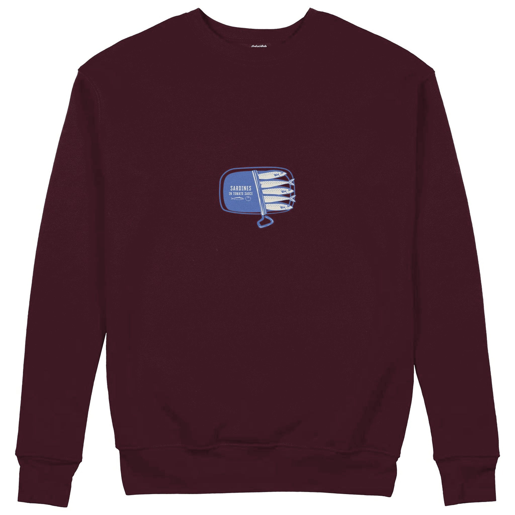 Sardines Sweatshirt — Bordo — Görsel 2