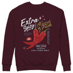Chili Vibes Only Sweatshirt — Bordo — Görsel 1