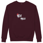 Hot Mess Sweatshirt — Bordo — Görsel 2