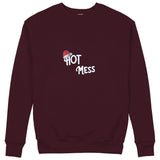 Hot Mess Sweatshirt — Bordo — Görsel 2