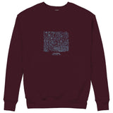 La Nuit étoilée Sweatshirt — Bordo — Görsel 1