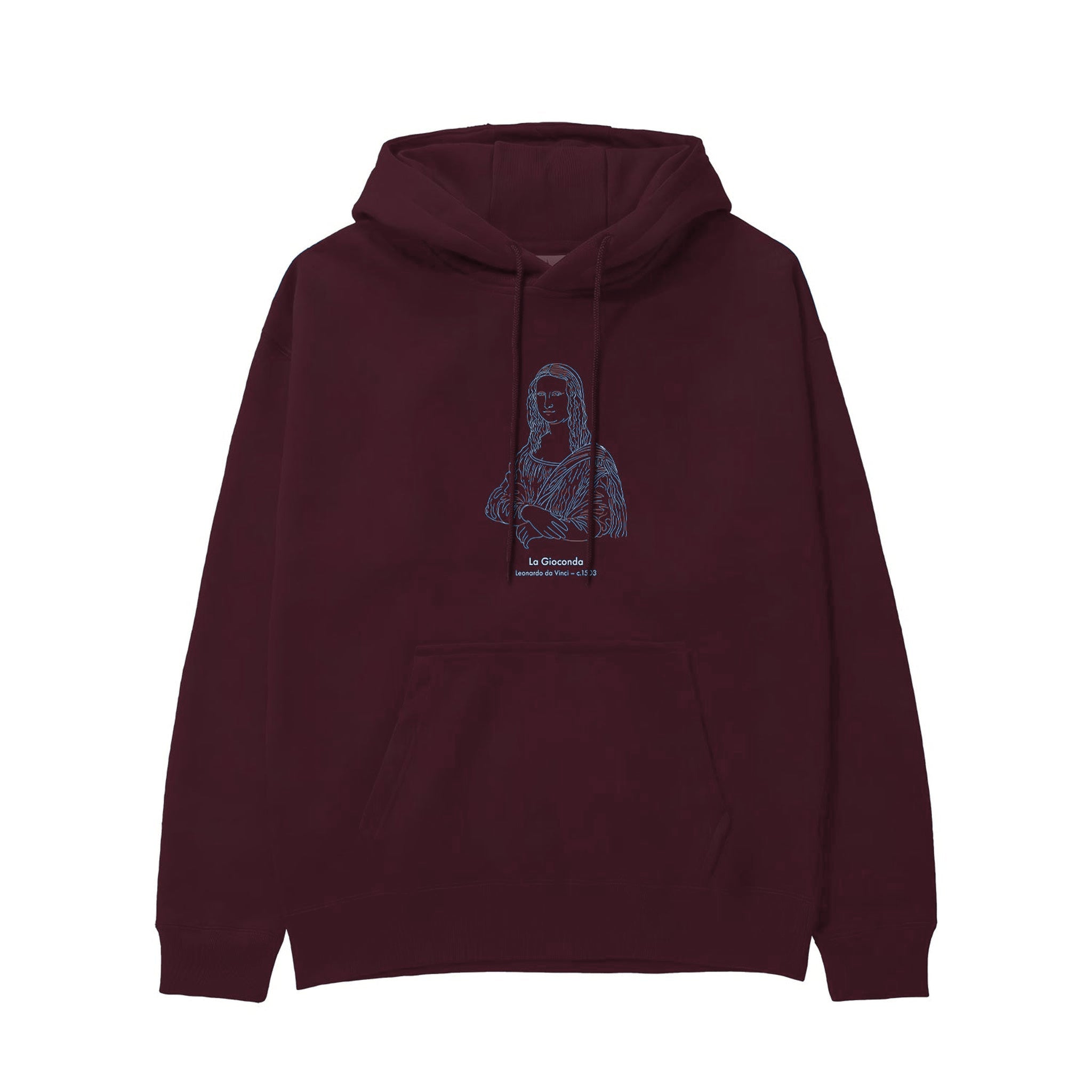 La Gioconda Hoodie — Bordo — Görsel 1