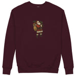 Vintage Santa Sweatshirt — Bordo — Görsel 1