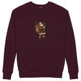 Vintage Santa Sweatshirt — Bordo — Görsel 1