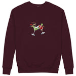 Tipsy Santa Sweatshirt — Bordo — Görsel 1