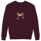 Tipsy Santa Sweatshirt — Bordo — Görsel 1