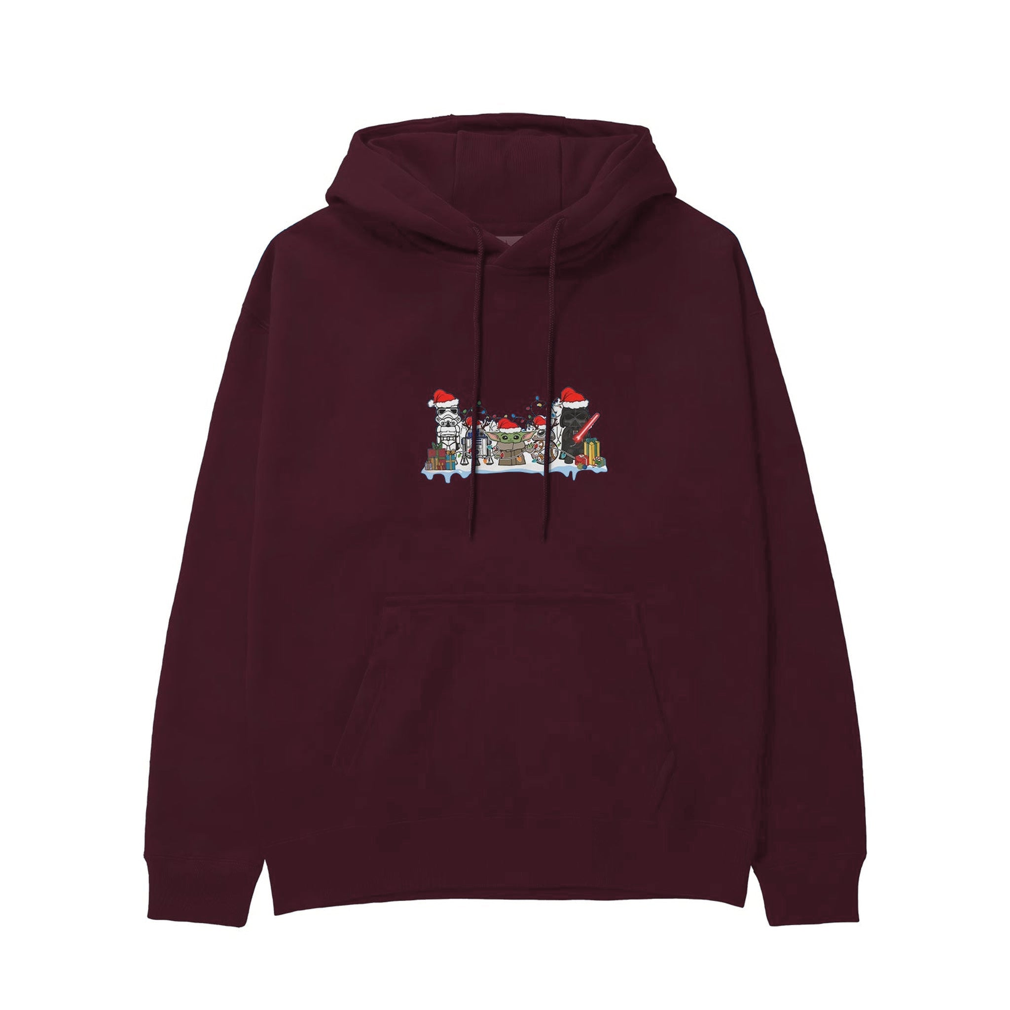 Star Wars Christmas Crew Hoodie — Bordo — Görsel 1