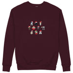 Star Wars Christmas Icons Sweatshirt — Bordo — Görsel 1