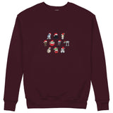 Star Wars Christmas Icons Sweatshirt — Bordo — Görsel 1
