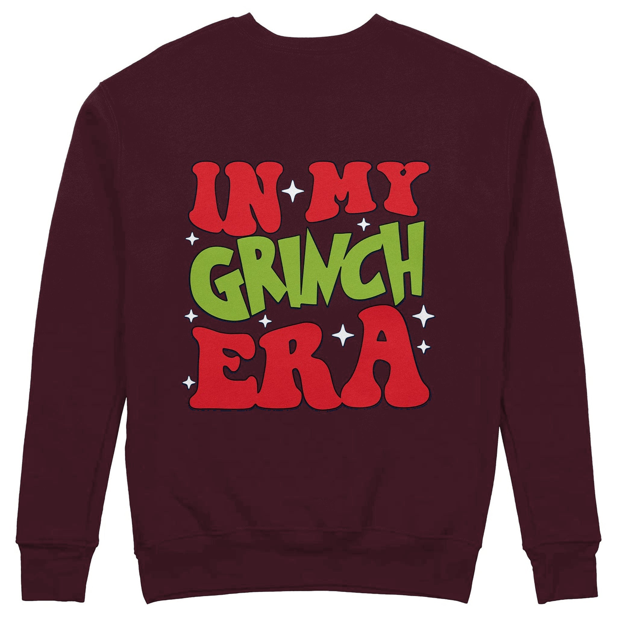 Grinch Era Sweatshirt — Bordo — Görsel 1