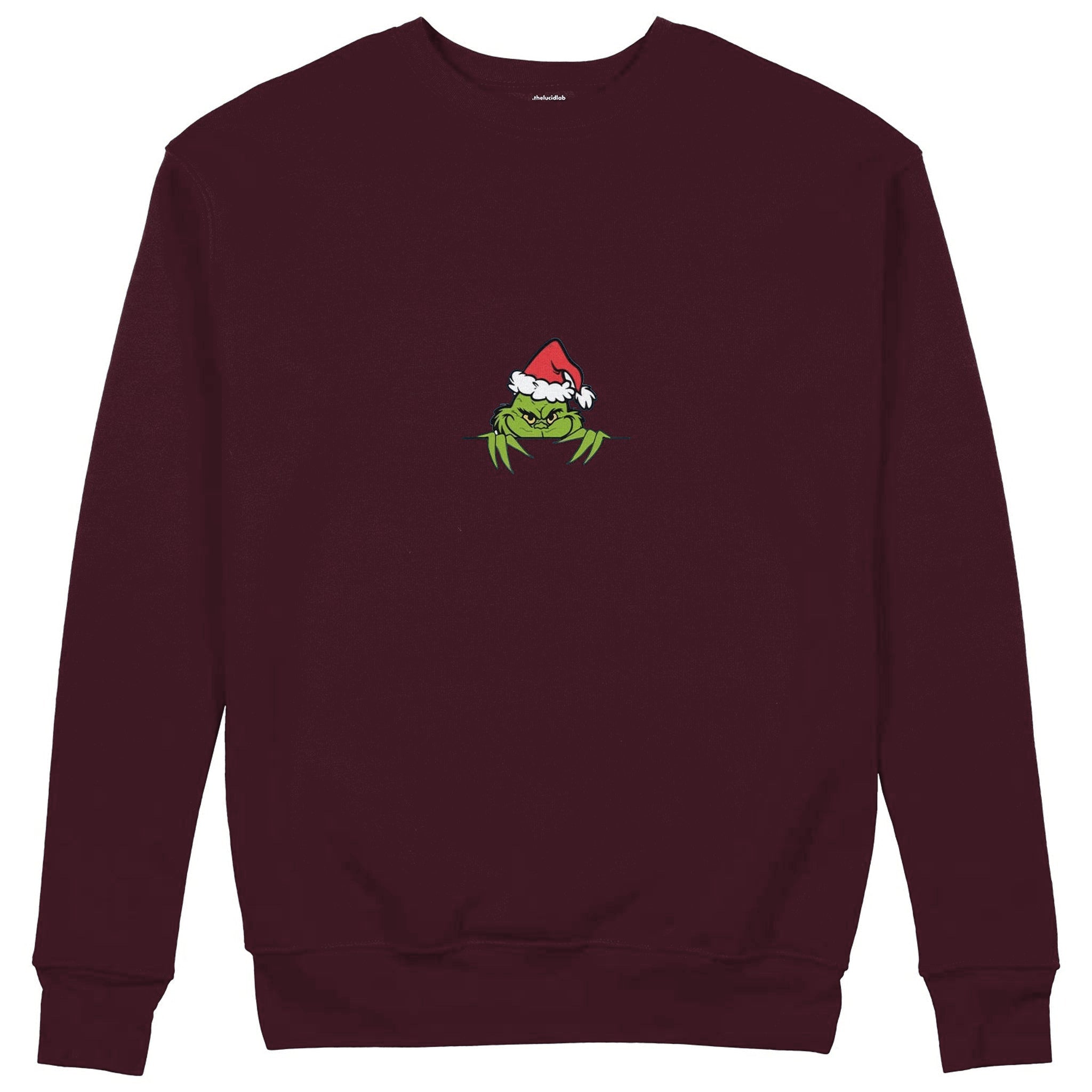 Grinch Era Sweatshirt — Bordo — Görsel 2