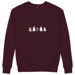 Christmas Kitty Parade Sweatshirt — Bordo — Görsel 1