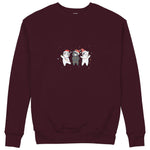 Tangled Christmas Cats Sweatshirt — Bordo — Görsel 1