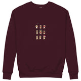 Christmas Reindeer Crew Sweatshirt — Bordo — Görsel 1