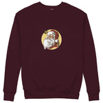 Vintage Santa Portrait Sweatshirt — Bordo — Görsel 1