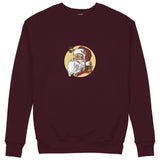 Vintage Santa Portrait Sweatshirt — Bordo — Görsel 1