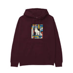 Bauhaus Cat Hoodie — Bordo — Görsel 1