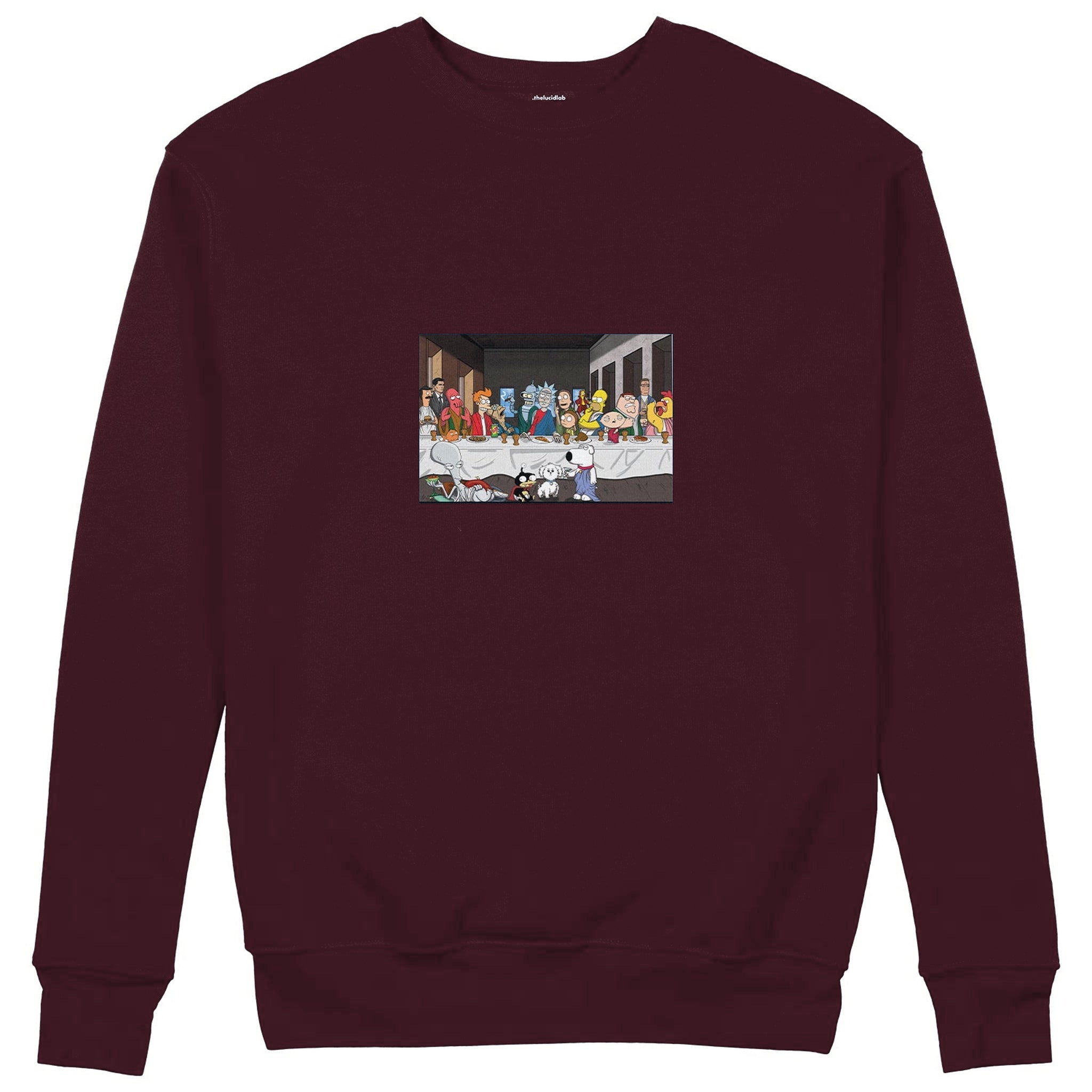 Champions Last Supper Sweatshirt — Bordo — Görsel 1