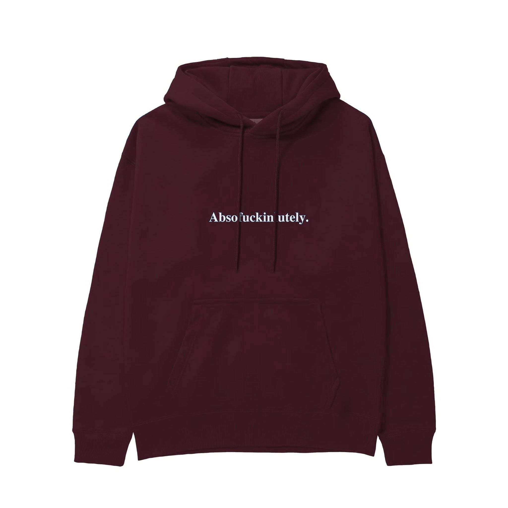 Absofuckinlutely Hoodie — Bordo — Görsel 1