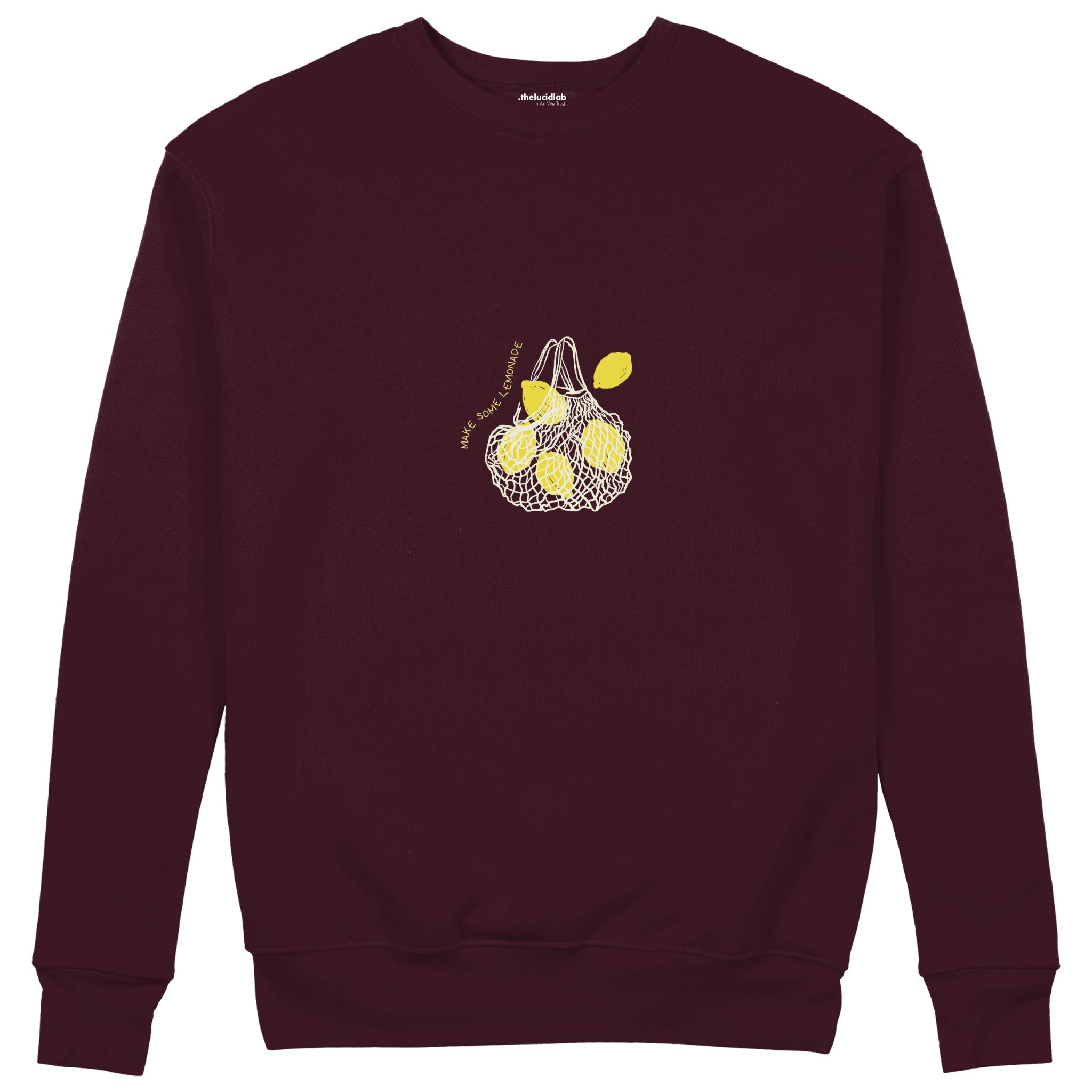 Make Some Lemonade Sweatshirt — Bordo — Ön