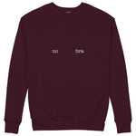 No Bra Sweatshirt — Bordo — Görsel 1