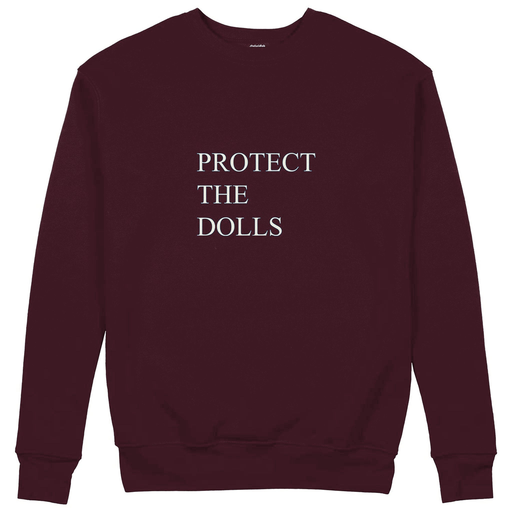 Protect The Dolls Sweatshirt — Bordo — Görsel 1