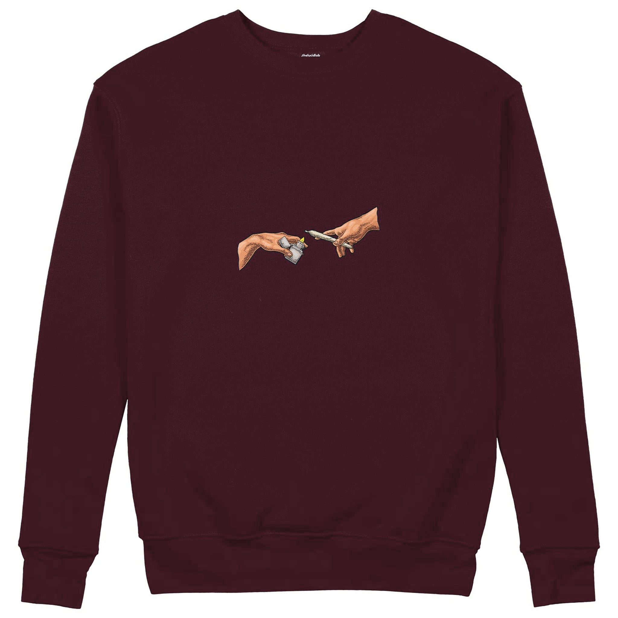 The Creation of Chill Sweatshirt — Bordo — Görsel 1