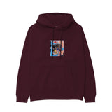 Basquiat Skull (1981) Hoodie — Bordo — Görsel 1