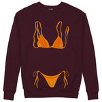 Orange Bikini Sweatshirt — Bordo — Görsel 1