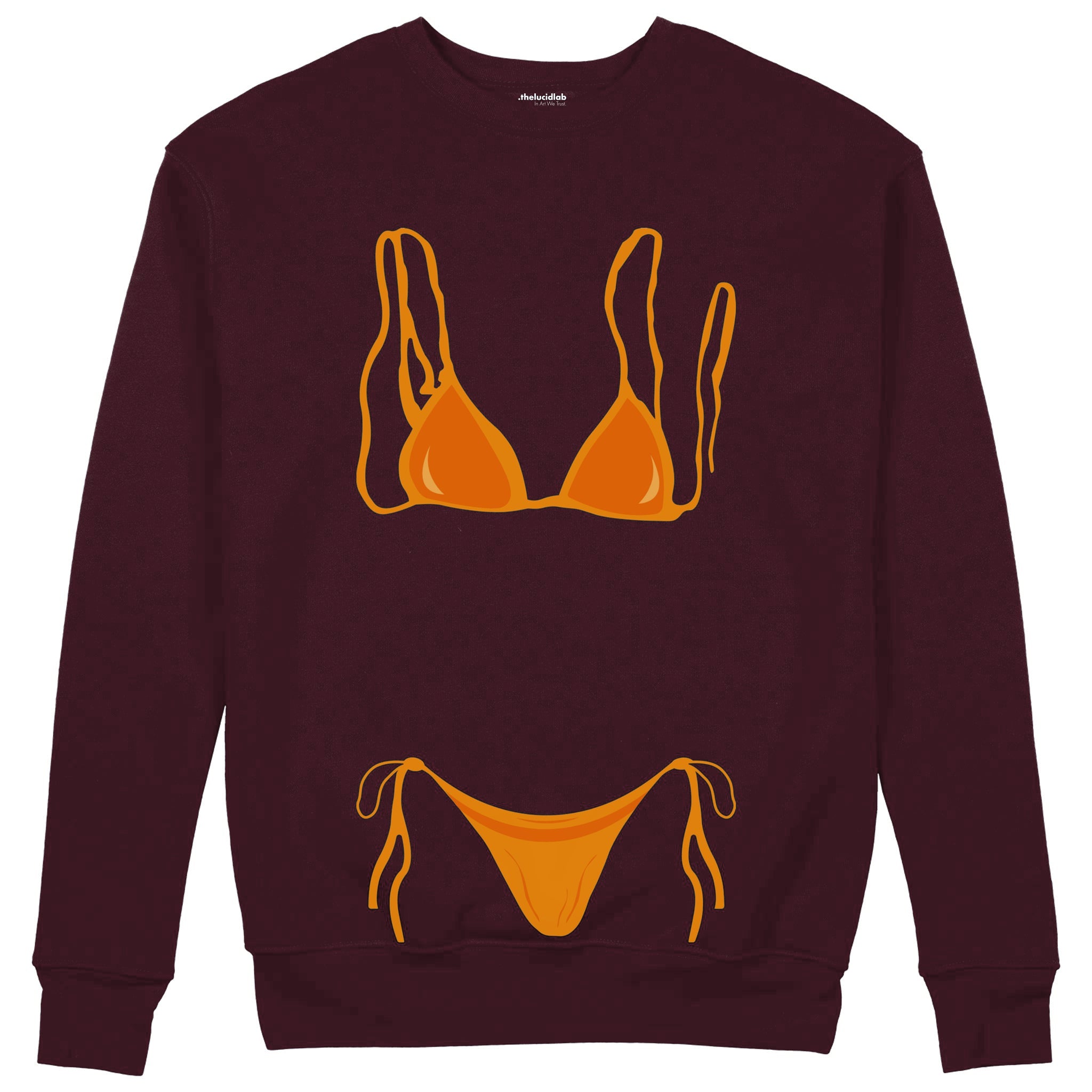 Orange Bikini Sweatshirt — Bordo — Görsel 1