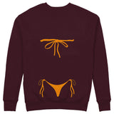 Orange Bikini Sweatshirt — Bordo — Görsel 2