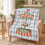 Bunny Carousel Polar Bebek Battaniyesi – okuma köşesi