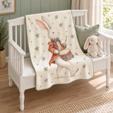 Bunny Drummer Polar Bebek Battaniyesi — Çapraz görünüm
