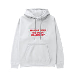 Burn Calories Hoodie - Beyaz - ön görünüm