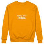 Burn Calories Sweatshirt - Turuncu - ön görünüm