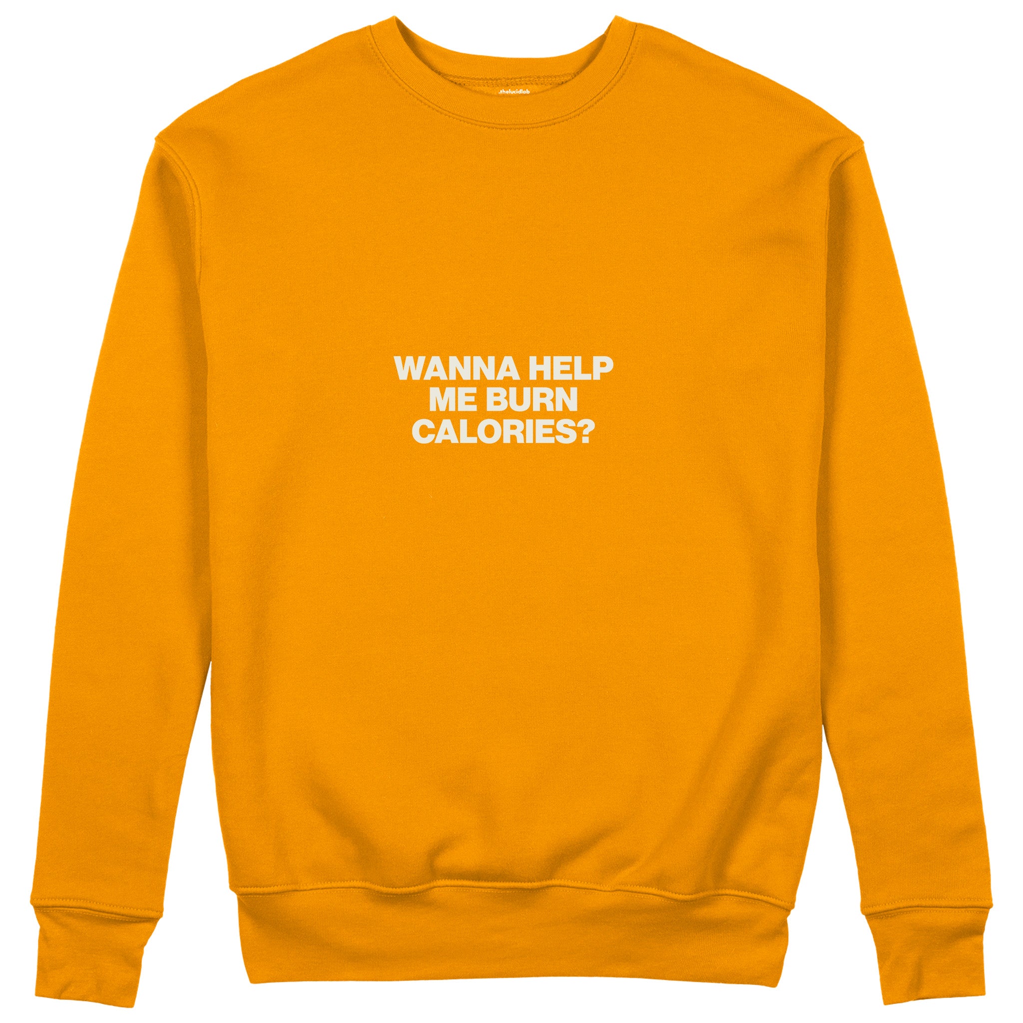 Burn Calories Sweatshirt - Turuncu - ön görünüm