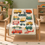 Busy Little Wheels Polar Bebek Battaniyesi — Ana görünüm