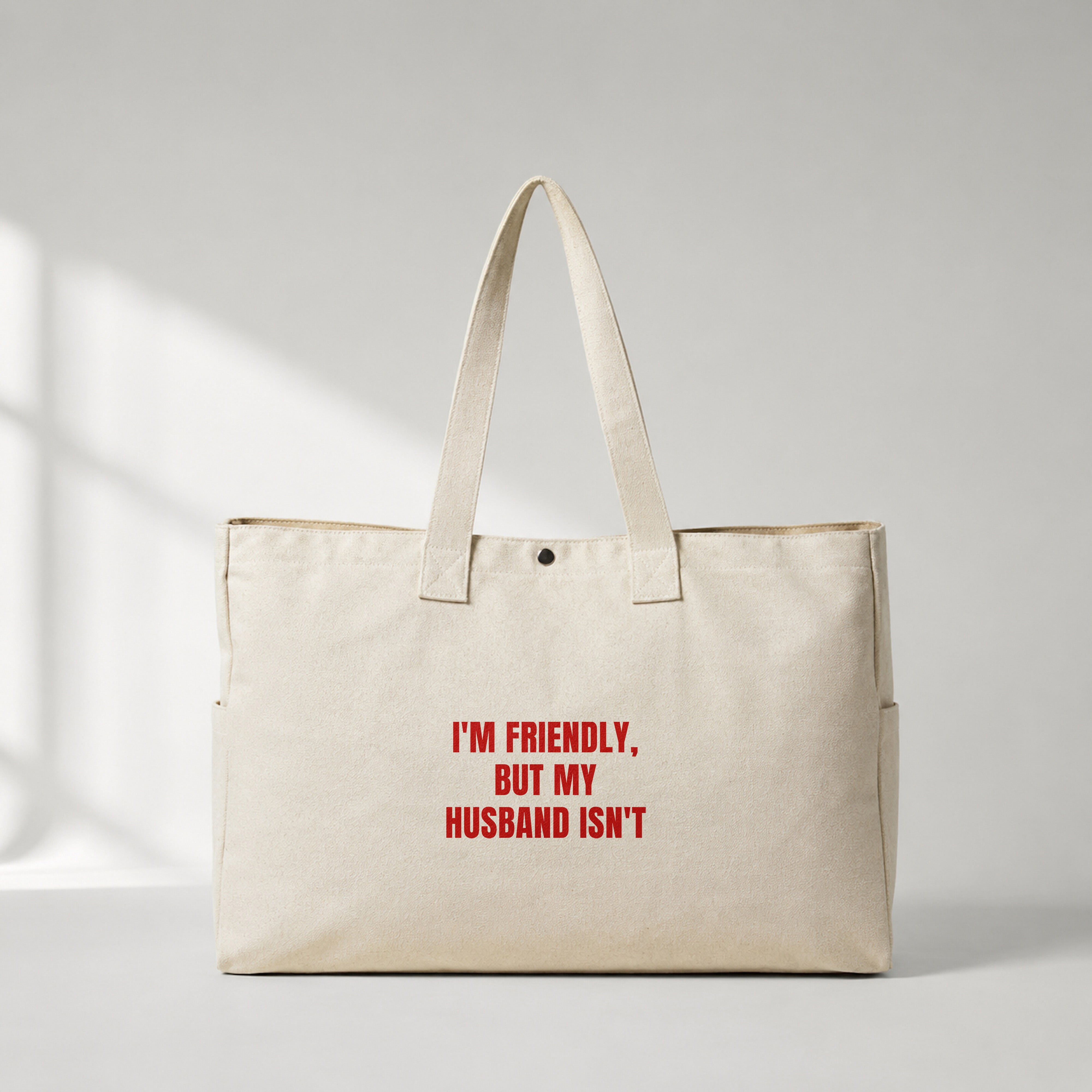 But My Husband Daily Tote Bag – ön görünüm