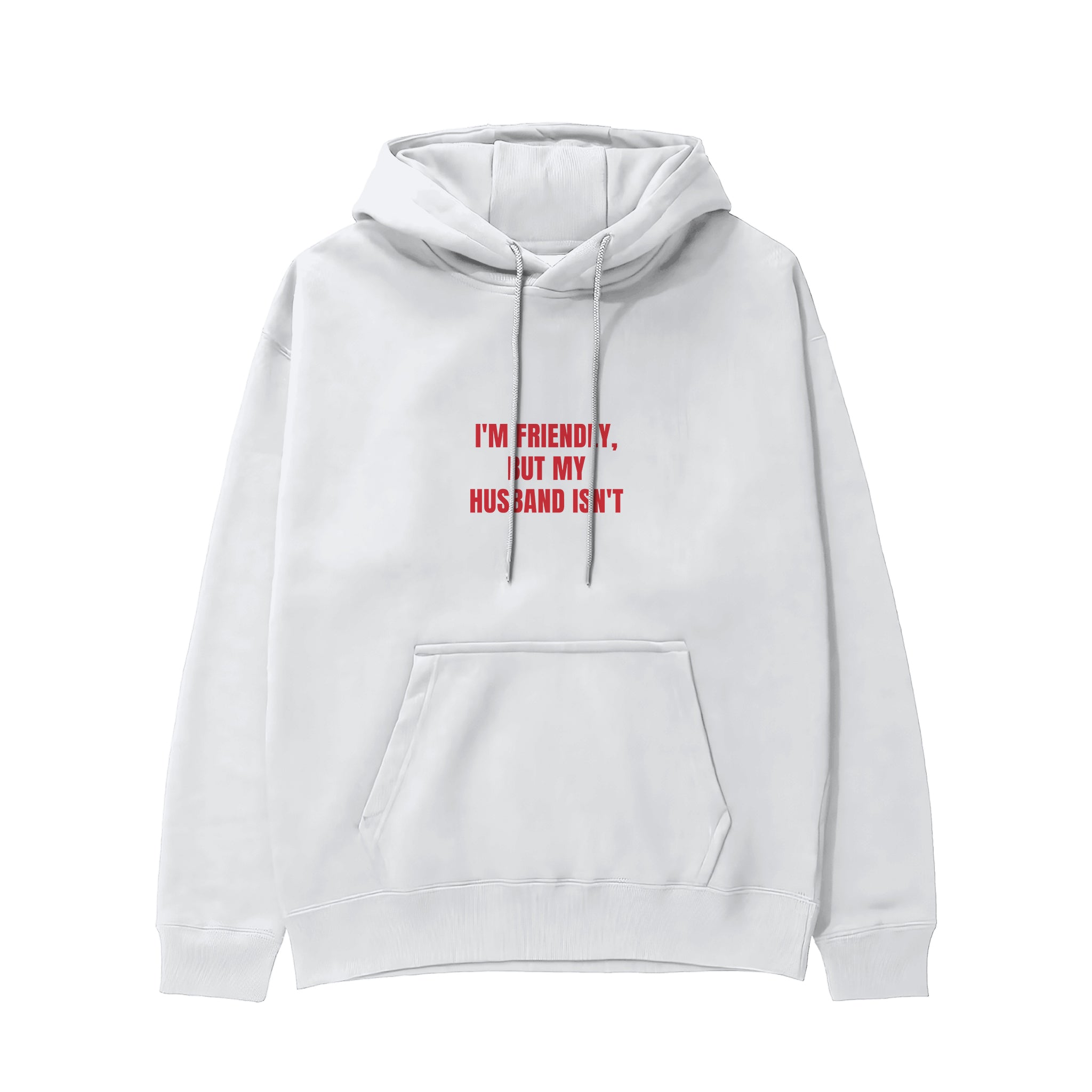 But My Husband Hoodie - Beyaz - ön görünüm