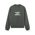 But My Husband Oversize Sweatshirt - Antrasit - ön görünüm