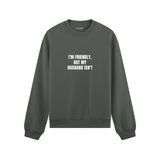 But My Husband Oversize Sweatshirt - Antrasit - ön görünüm