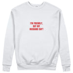 But My Husband Sweatshirt - Beyaz - ön görünüm