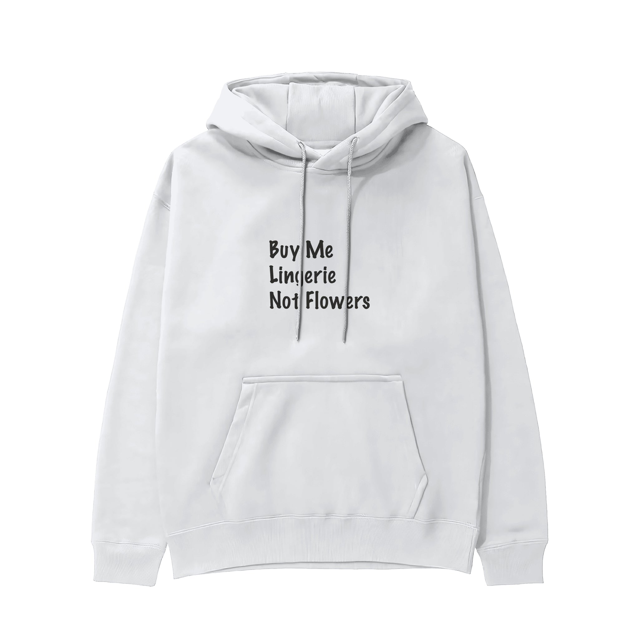 Buy Me Lingerie Hoodie - Beyaz - ön görünüm