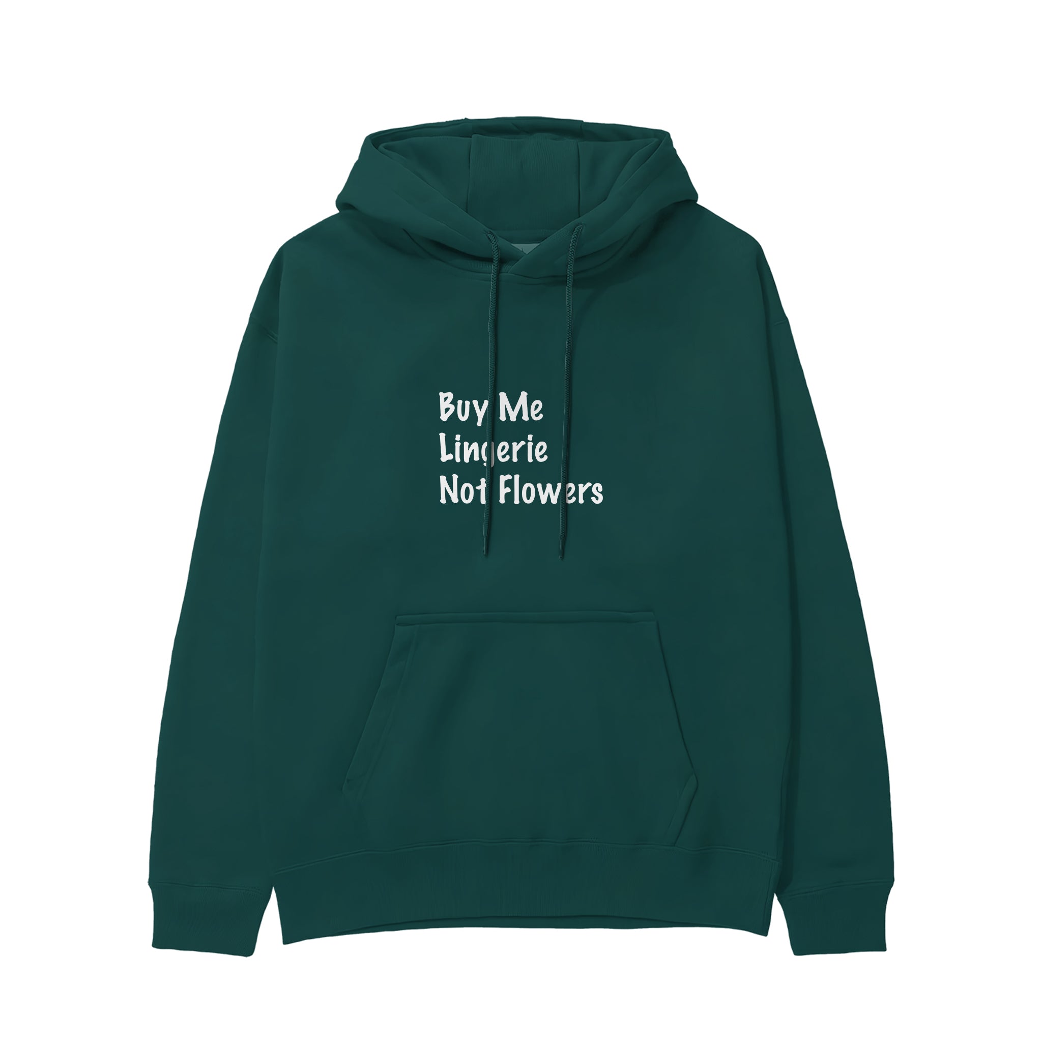 Buy Me Lingerie Hoodie - Koyu Yeşil - ön görünüm