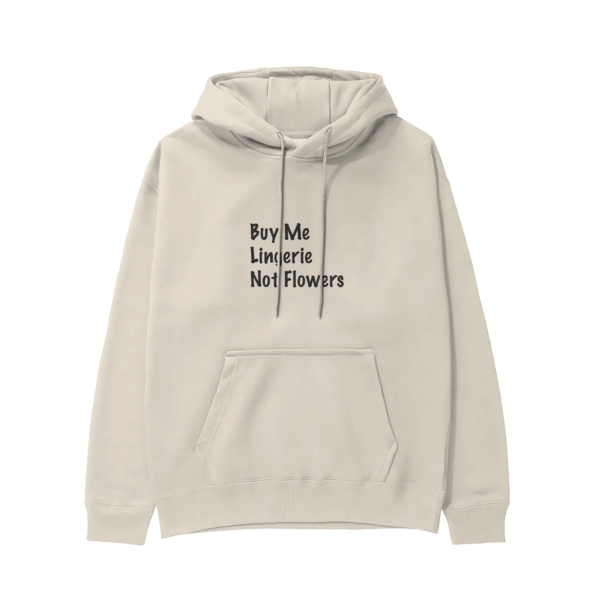 Buy Me Lingerie Hoodie - Krem - ön görünüm