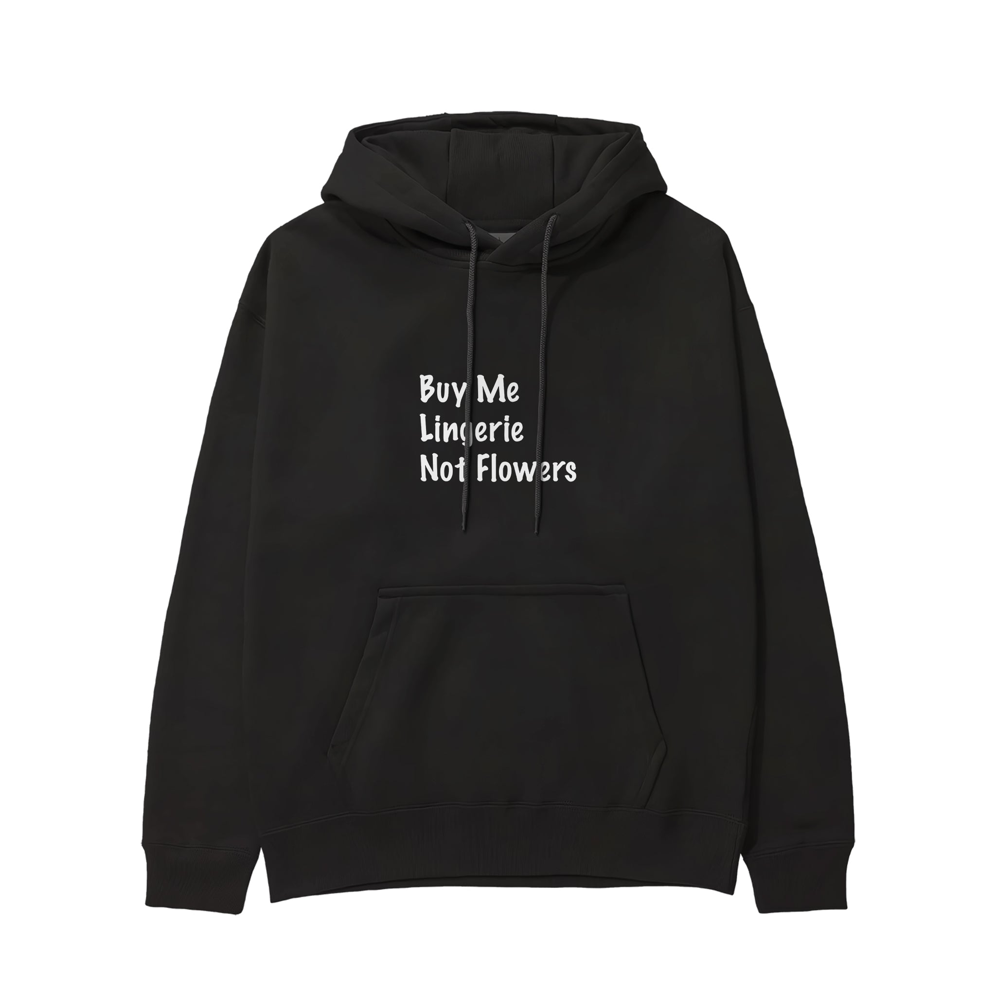 Buy Me Lingerie Hoodie - Siyah - ön görünüm