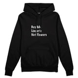 Buy Me Lingerie Oversize Hoodie - Siyah - ön görünüm