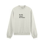 Buy Me Lingerie Oversize Sweatshirt - Beyaz - ön görünüm