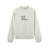 Buy Me Lingerie Oversize Sweatshirt - Beyaz - ön görünüm